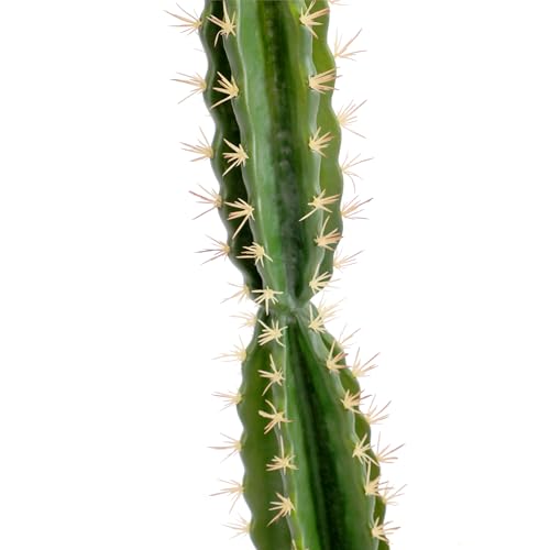 Tall Faux Cactus Plant,50in Realistic Texture Tall Fake Plant, Artificial Cactus Plants Large with White Planter Indoor Outdoor for Home Office Living Room Bedroom Foyer Porch Decor.