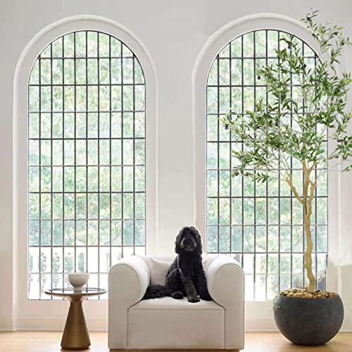Tall Faux Olive Tree,7ft(84in) Realistic Potted Silk Artificial Olive Tree, Fake Olive Trees Indoor for Home Office Living Room Bedroom Stairs Foyer Decor.2pack.