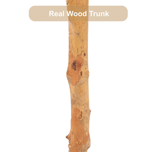 Nafresh 7ft Faux Olive Tree with Real Wood Trunk and Realistic & Full Leaves, 84in Fake Olive Tree with Lifelike Fruits and Sturdy Flower Pot for Indoor Outdoor Decor.