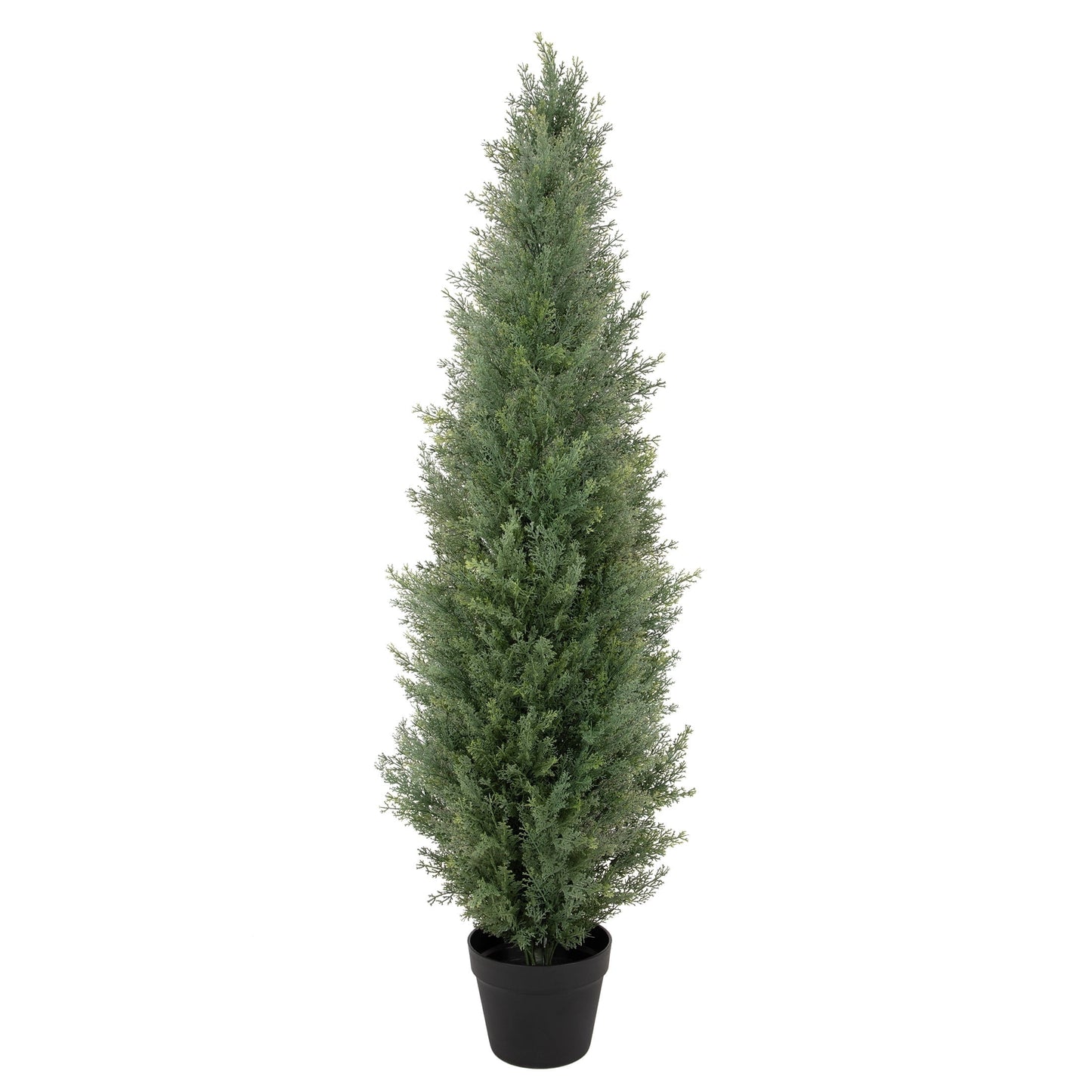 Nafresh 3ft/4ft/5ft/6ft/7ft UV Resistant Artificial Topiary Trees Outdoor with Full & Realistic Leaves,Faux Cedar Tree for Front Door Proch Patio Deck Room Decor