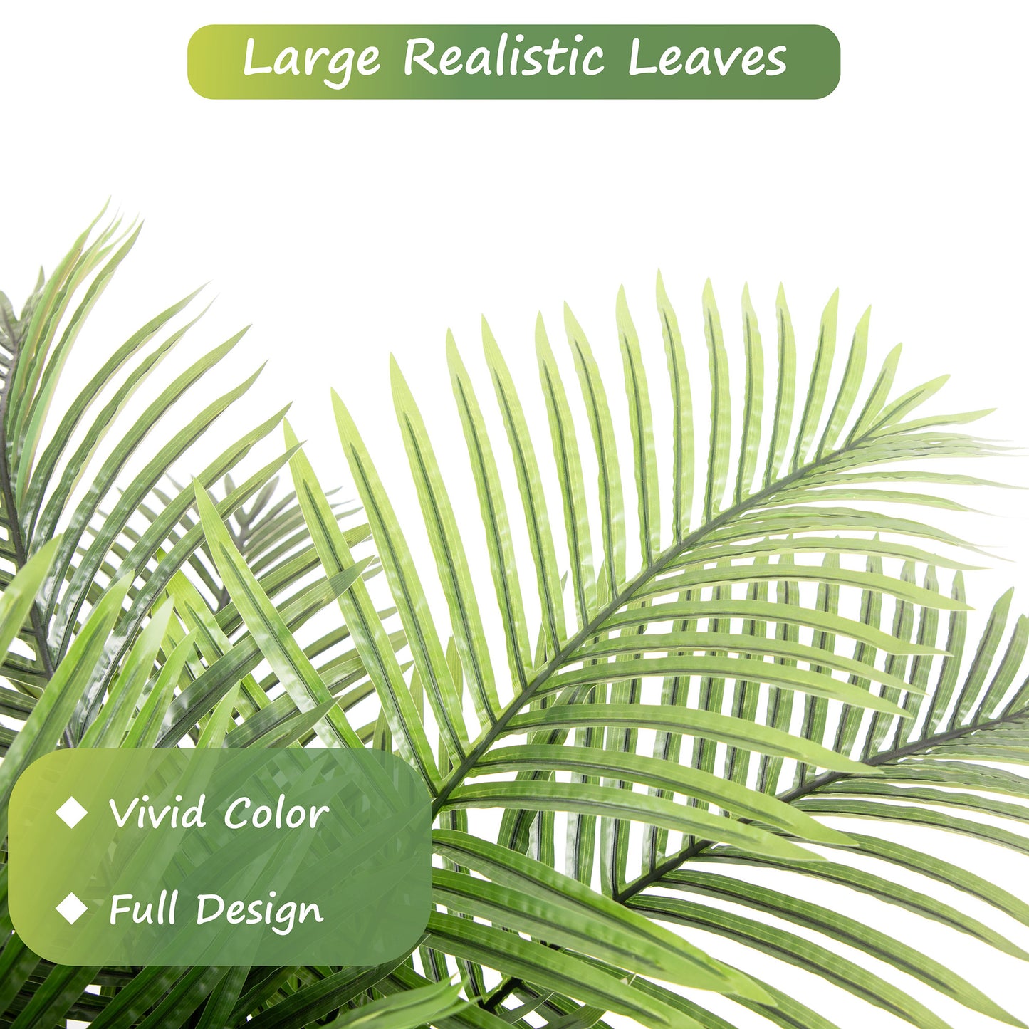 RosyHaven 7/8ft UV Resistant Artificial Palm Tree with Coconut Fruits,Large Coconut Palm Tree with Full Leavesd and Realistic Trunks for Pool Patio Living Room Balcony Outdoor Indoor Decor