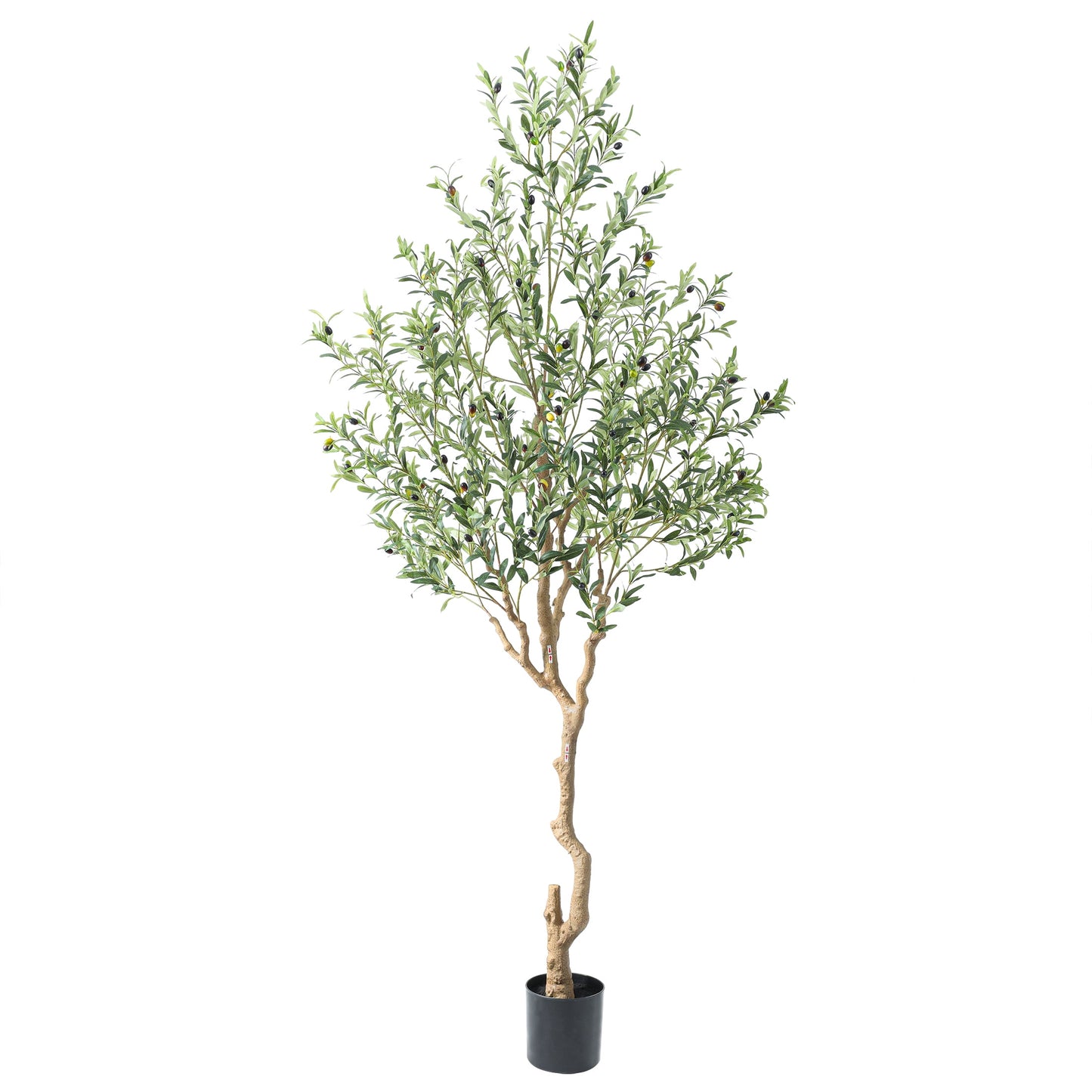 Nafresh 7FT Tall and Fuller Style Artificial Olive Tree with Pot - Realistic Faux Olive Plant for Indoor Décor
