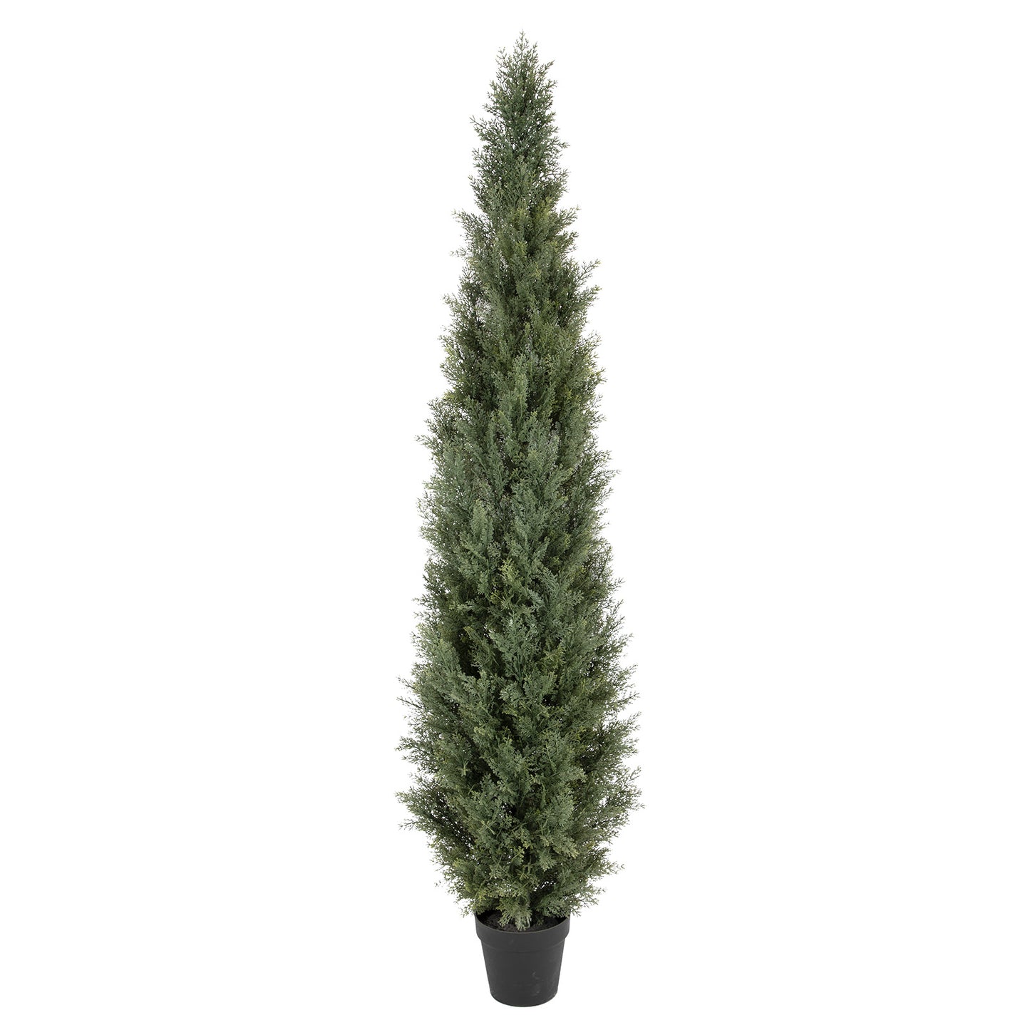 RosyHaven 3ft /4ft/5ft/6ft/7ft/1pack/2pack UV Resistant Artificial Topiary Trees Outdoor,  Faux Cedar Tree with Full & Realistic Leaves for Front Door Proch Patio Deck Room Decor