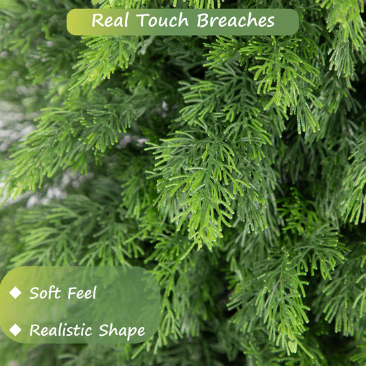RosyHaven 3ft/4ft/5ft 1Pack/2Pack Real Touch Faux Cedar Tree with Decorative Urn Planter , UV Resistant Artificial Topiary Trees Outdoor for Front Door Porch Bedroom Livingroom Fireplace Holiday Decor
