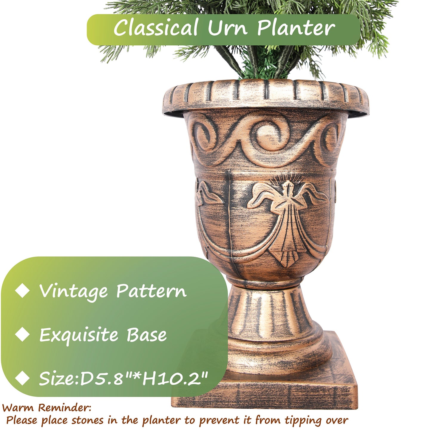 RosyHaven 3ft/4ft/5ft 1Pack/2Pack Real Touch Faux Cedar Tree with Decorative Urn Planter , UV Resistant Artificial Topiary Trees Outdoor for Front Door Porch Bedroom Livingroom Fireplace Holiday Decor