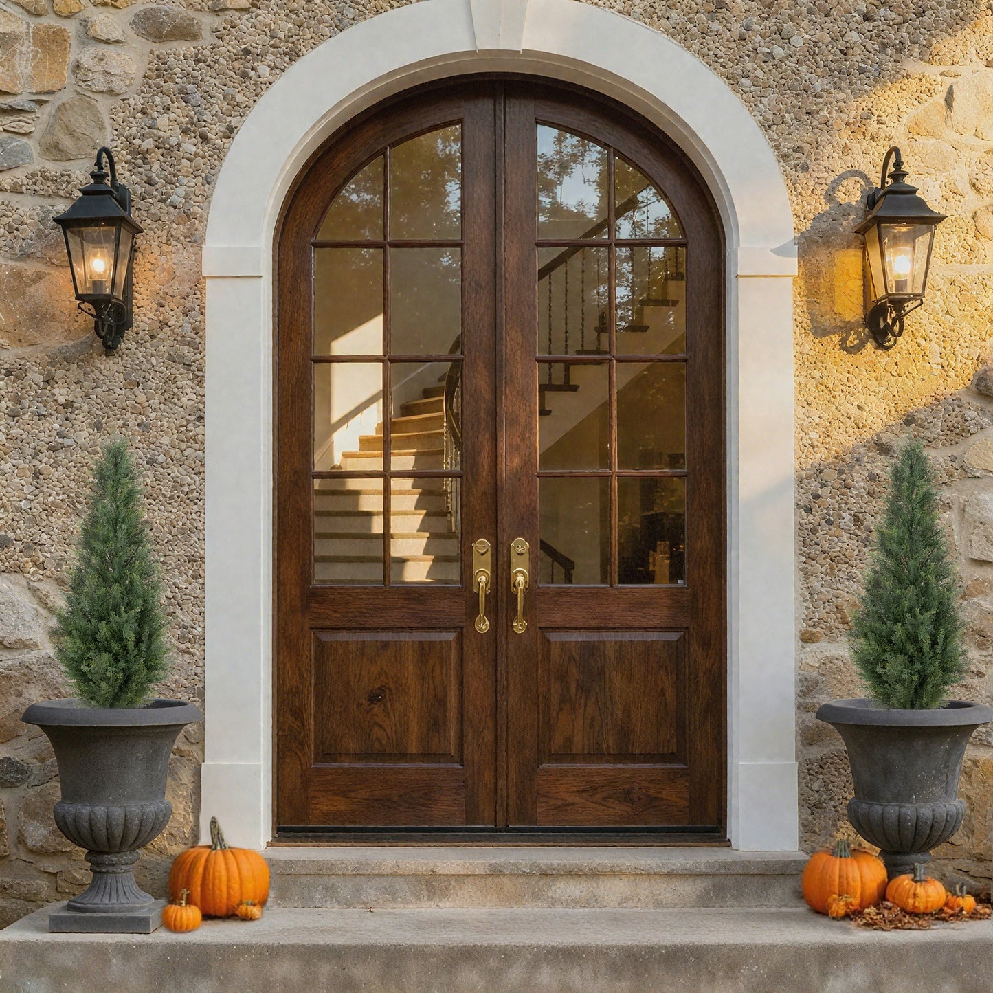 RosyHaven 3ft /4ft/5ft/6ft/7ft/1pack/2pack UV Resistant Artificial Topiary Trees Outdoor,  Faux Cedar Tree with Full & Realistic Leaves for Front Door Proch Patio Deck Room Decor