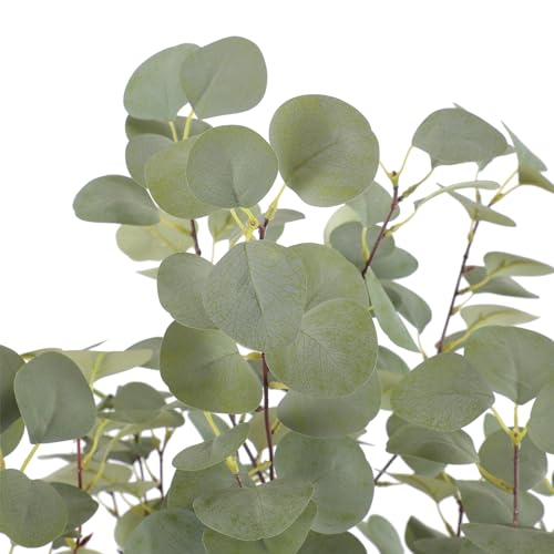 Tall Eucalyptus Tree Artificial，8ft(96in) Faux Eucalyptus Tree with Realistic Silk Leaves， Fake Trees Indoor Outdoor for Home Office Living Room Bedroom Foyer Porch Decor.