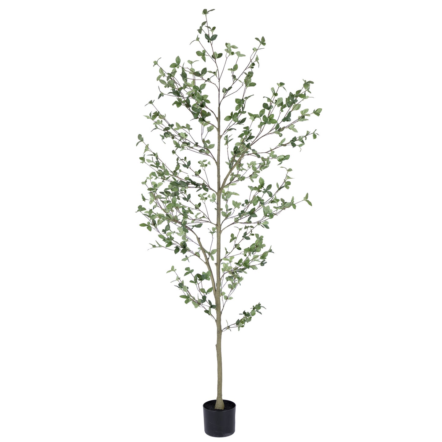 RosyHaven 6ft /7ft Realistic Faux Quince Leaf Tree,Tall Artificial Quince Leaf Tree with Lifelike Leaves and  Trunks for Garden Home Office Porch Balcony Living Room Decor.