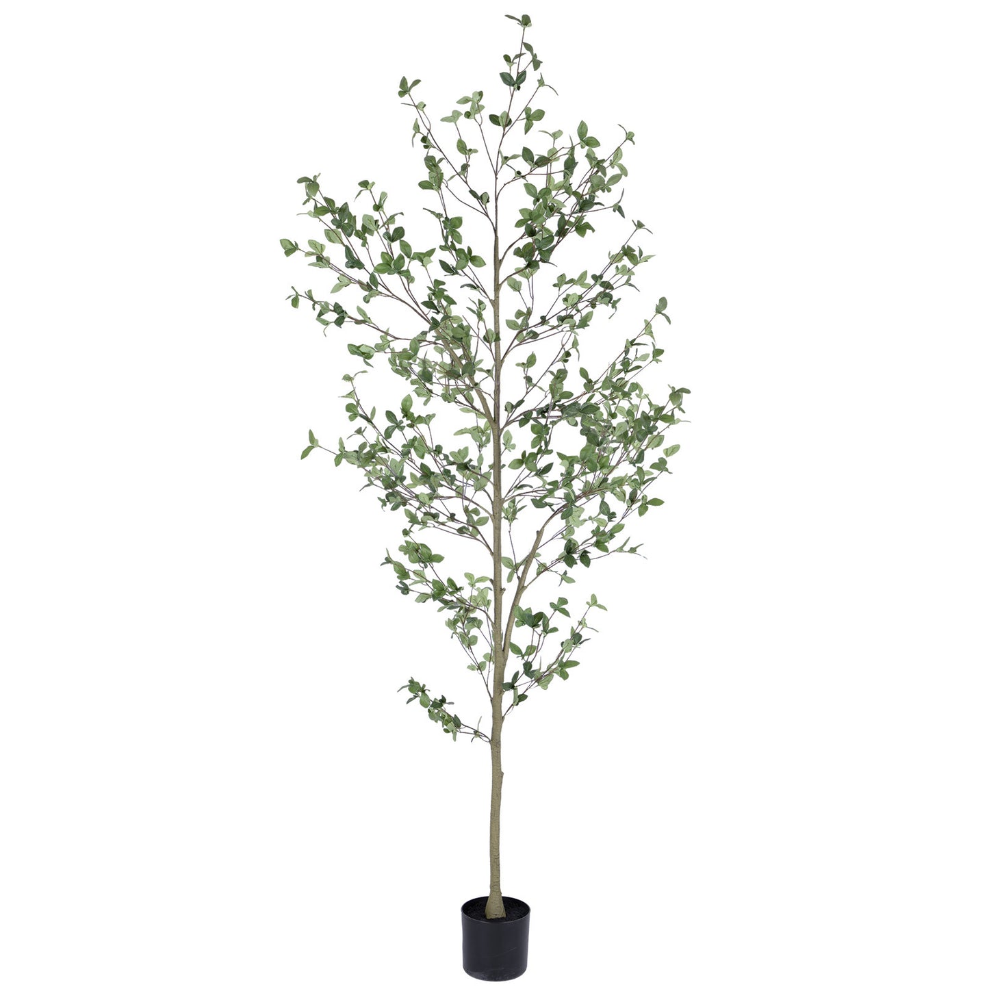 RosyHaven 6ft /7ft Realistic Faux Quince Leaf Tree,Tall Artificial Quince Leaf Tree with Lifelike Leaves and  Trunks for Garden Home Office Porch Balcony Living Room Decor.
