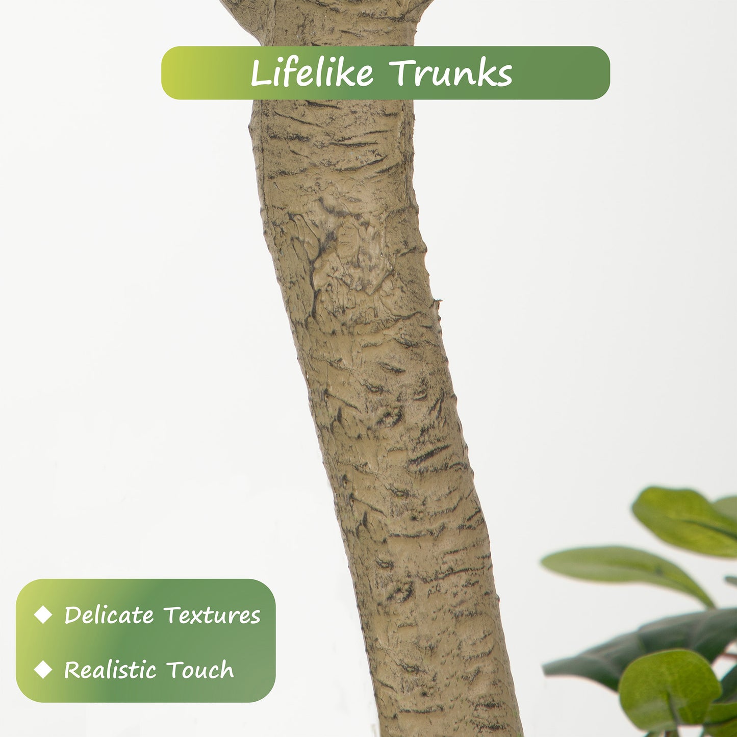Nafresh 7/8ft Black Olive Tree with Lifelike Silk Leaves & Trunks, 84/96in Faux Black Olive Tree for Home Office Patio Front Door Porch Decor.